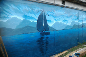 Роспись "Парусник"