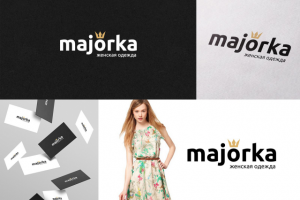 Логотип для магазина женской одежды MAJORKA