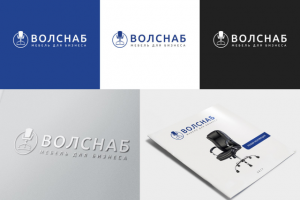 Логотип для офисной мебели ВОЛСНАБ