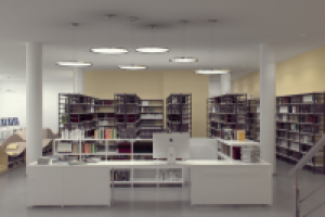 Визуализация интерьера библиотеки