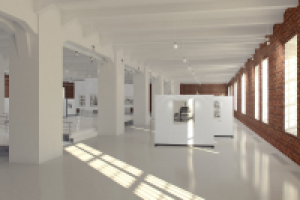 Визуализация интерьера выставочного пространства