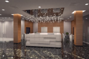 Визуализация стойки ресепшена. Вариант 2