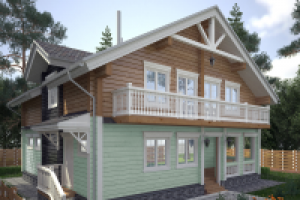 Визуализация загородного дома (моделлинг не мой)