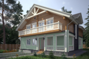 Визуализация загородного дома (моделлинг не мой)