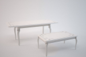 Стол прямоугольный раздвижной и журнальный Prestige laccato