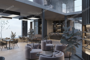 Интерьер ресторана на 100 мест