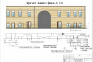 Устройство входа со стороны лицевого фасада. 8 линия В.О.