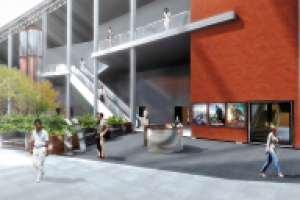 Интерьер много зального кинотеатра 2