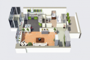 Интерьер однокомнатной квартиры 2