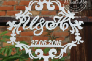 Монограмма для свадьбы от What'spop.ru