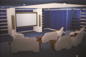 Дизайн частных интерьеров. Домашний кинотеатр