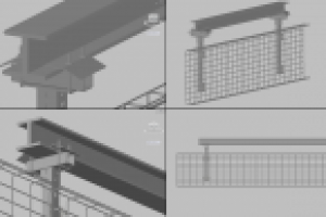 Кабельный лоток. Крепление к балке