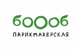 Логотип парикмахерской boob