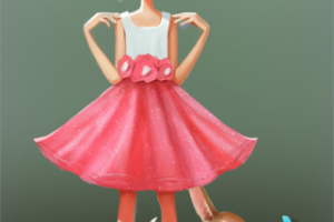 Девочка и собачка