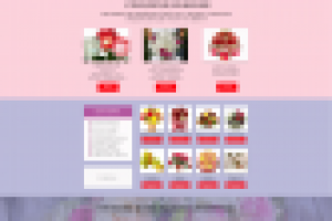 Лендинг для магазина доставки цветов