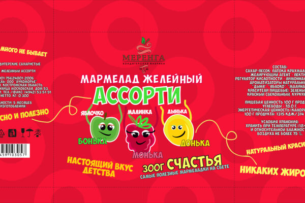 дизайн упаковки мармелада