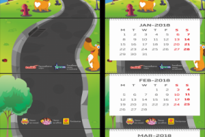 Календарь-трио для компании, продающей игрушки