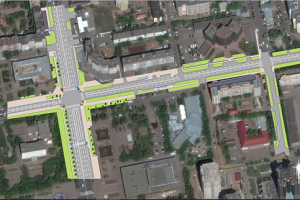 Создание векторного участка карты г. Астана