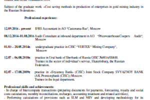 Резюме на англ детальное