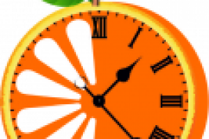 Часы Апельсин для кафе