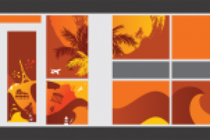 Оформление витрины в фирменном стиле