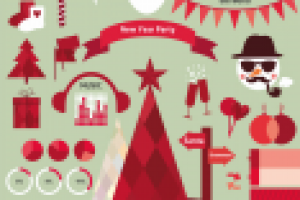 Инфографика "Новый год в стиле Хипстер"