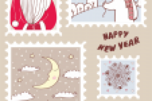 Новогодние марки