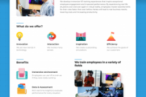 Сайт-визитка с динамическим портфолио