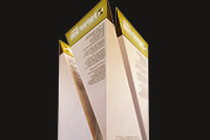 Red and black paper packaging design