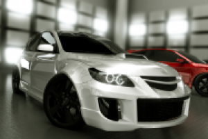 Визуализация кузовного тюнинга для Mazda3