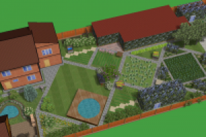 Дизайн длинного узкого участка