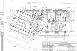 Коттедж, план первого этажа
