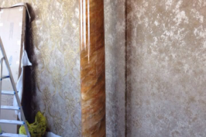 Роспись колонн под мрамор