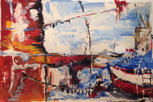 Эскиз к картине в частном интерьере