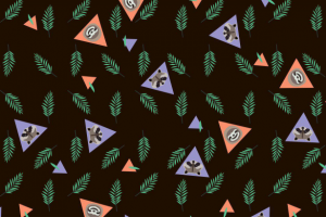 Принт-паттерн "Енот и ленивец"