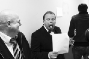 на съёмках "Смех в большом городе"