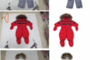 обтравка пушистых курток для интернет-магазина