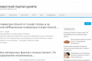 Новостной портал рунета
