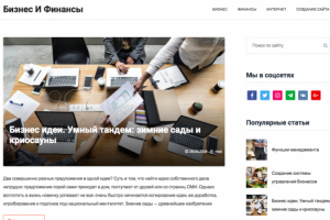 Блог на тему бизнес и финансы
