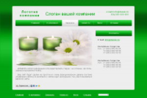 Пример сайта визитки 1