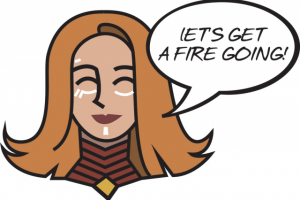 Стикер с Lina (Dota2)