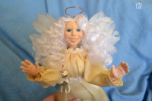 Кукла Ангел улыбок и счастья из полимерной глины