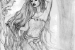 Рисунок Богиня птиц