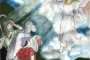 Рисунок Ангелы возвещают пастухам о рождении Иисуса Христа