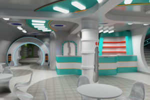 Дизайн интерьера кафе "Космическая сказка"