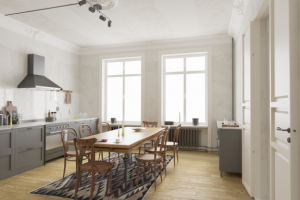 Дизайн проект кухни в Скандинавском стиле.