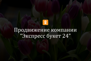 Продвижение "ЭКСПРЕСС БУКЕТ 24" (одноклассники)