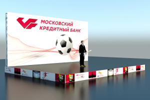 Визуализация концерта на футбольном турнире