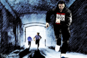 Реклама футболки "RUN Вася RUN" для ТО "Gazgolder"