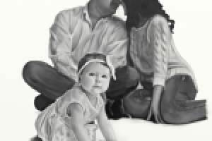 Цифровой чёрно-белый портрет